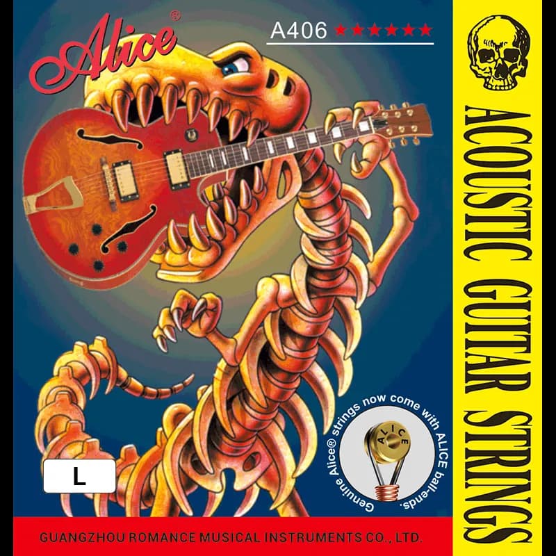 A406-L 12-53 LIGERAS (LIGHT) COLOR BRONCE 80/20 ALEACIÓN CHAPADA EN COBRE CUERDAS RECUBIERTAS PARA GUITARRA ACÚSTICA
