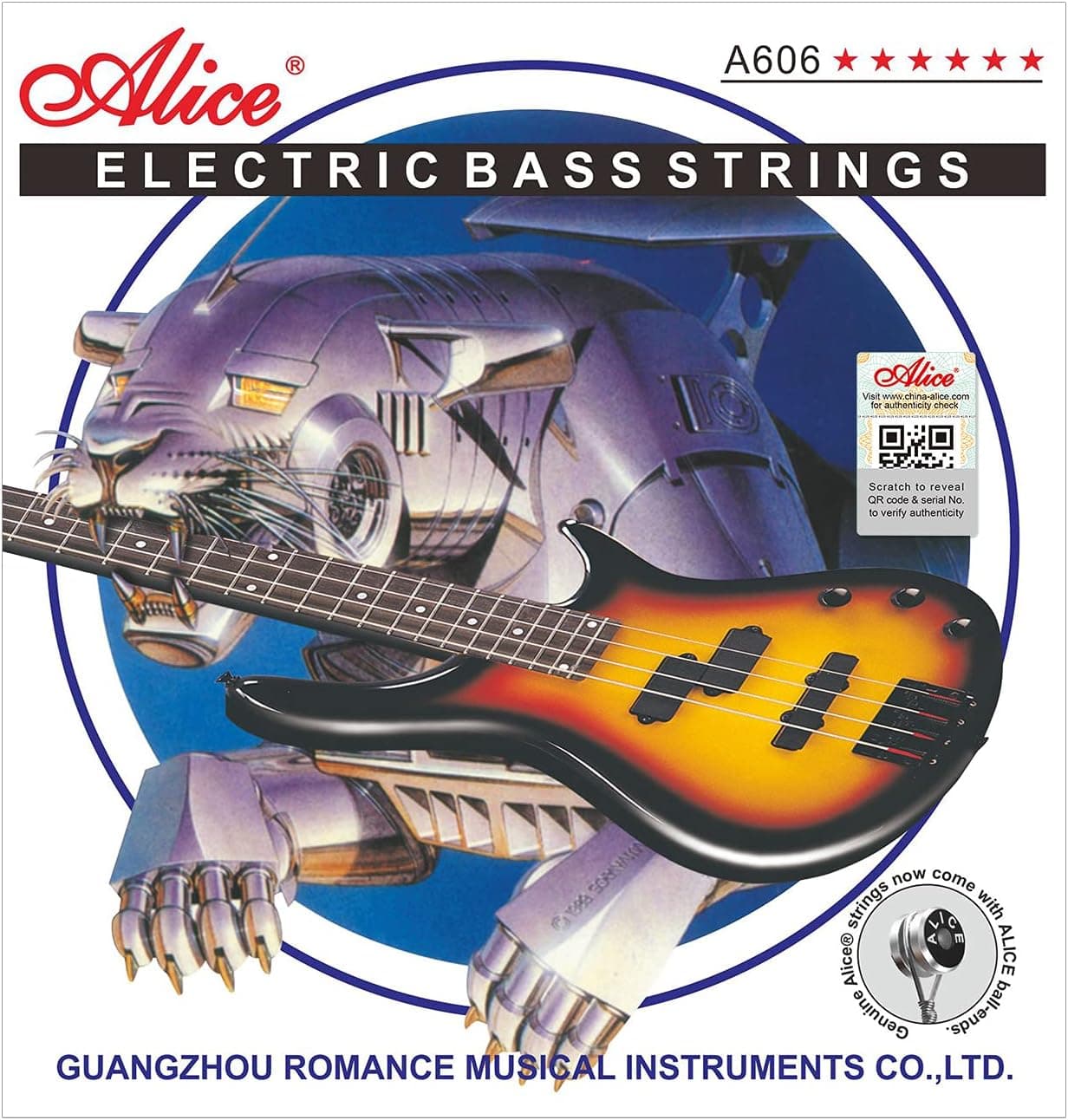 Cuerdas de Bajo 5 Cuerdas Alice